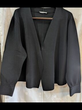 MM.LaFleur Black Open-Front Jardigan (Jacket-Cardigan)